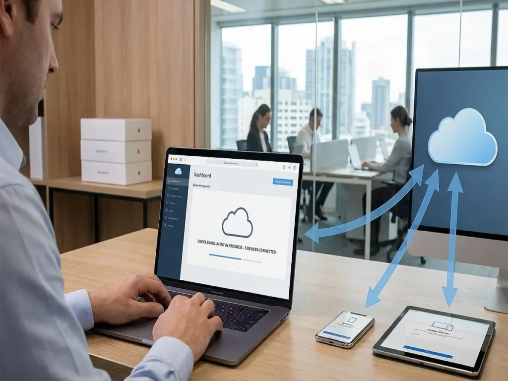 Apple Business Manager and MDM connection for business device management
