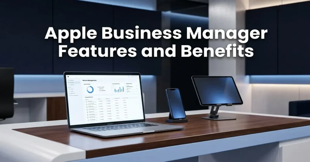 Apple Business Manager features and benefits for device management and business IT teams