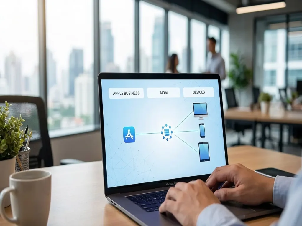 Apple Business Manager and MDM connection for business device management
