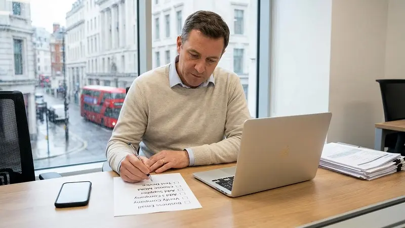 UK setup checklist for Apple Business Manager verification and device management