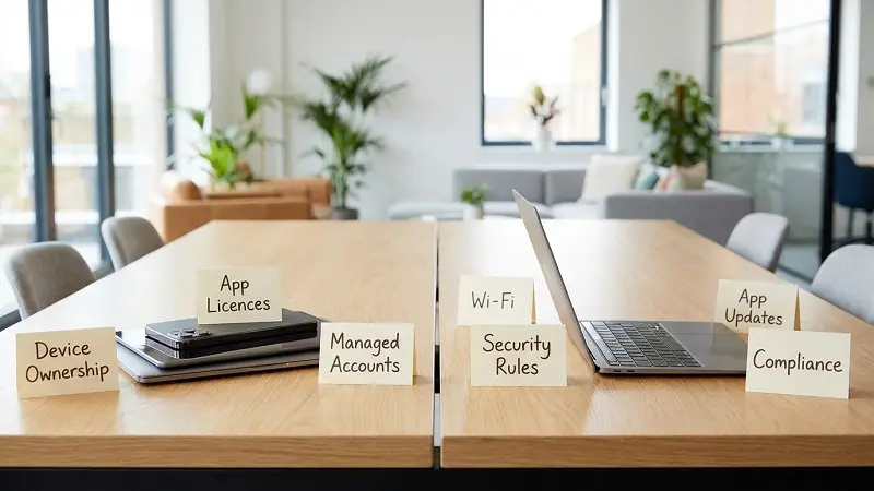 Apple Business Manager vs MDM comparison for business device management